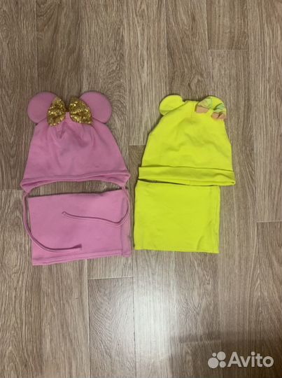 Комплект шапка и снуд, р-р 52