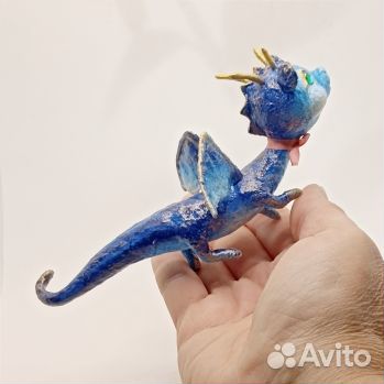 Ватная елочная игрушка Дракончик