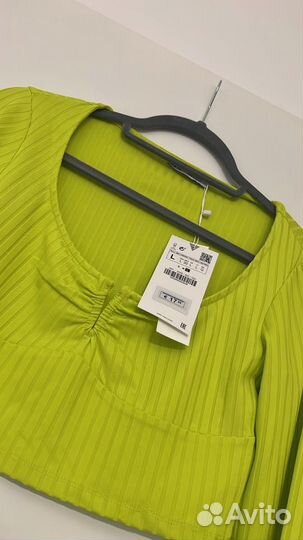 Zara langarm Crop top