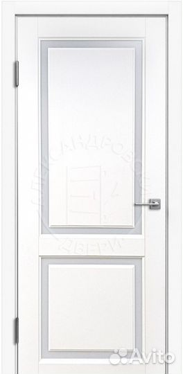 Межкомнатная дверь Флай-2 Эмаль белая Cатин белый