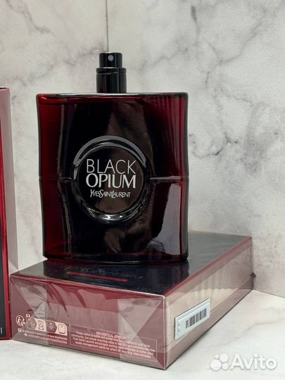 Black opium over red