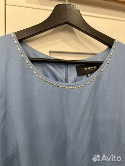 Платье голубое Reserved 48 размер