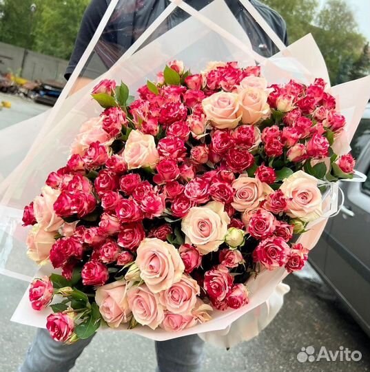 Живые цветы букеты розы