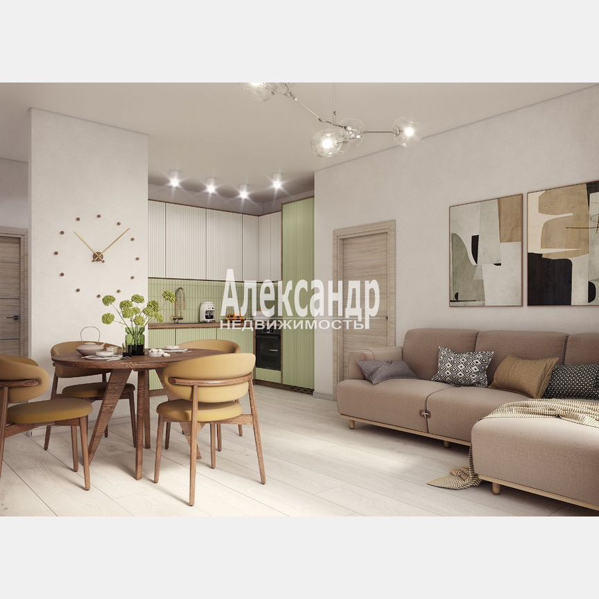1-к. апартаменты, 36,8 м², 4/17 эт.