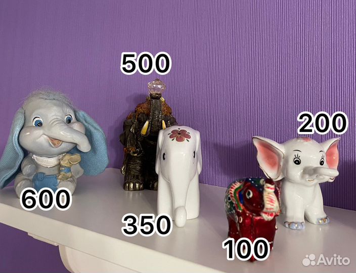 Фигурки слоники