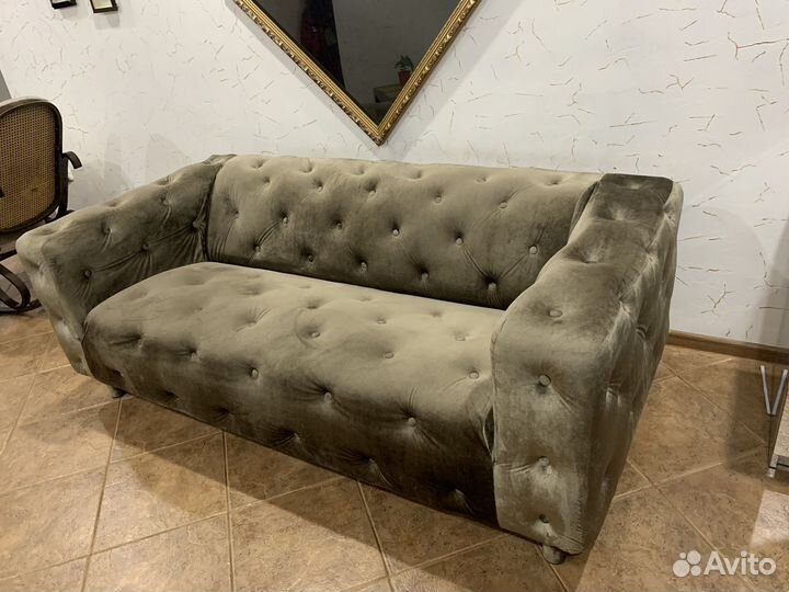 Кожаный диван IKEA