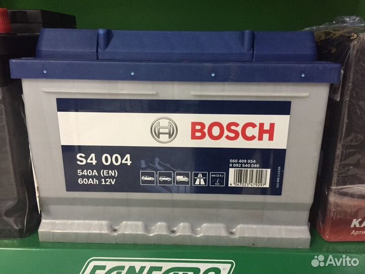 Аккумулятор Bosch 60 ач низкий детальцентр