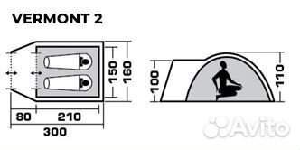 Палатка Jungle Camp Vermont 4