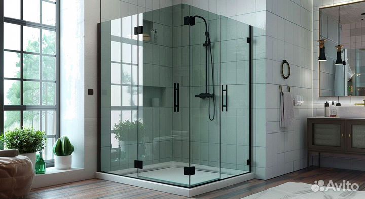 Стеклянные ограждения для ванной