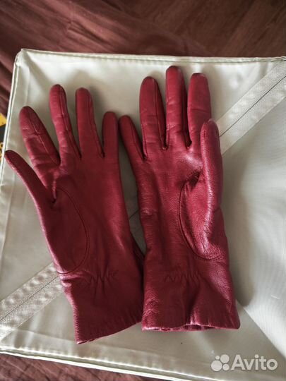 Перчатки женские кожаные 7.5