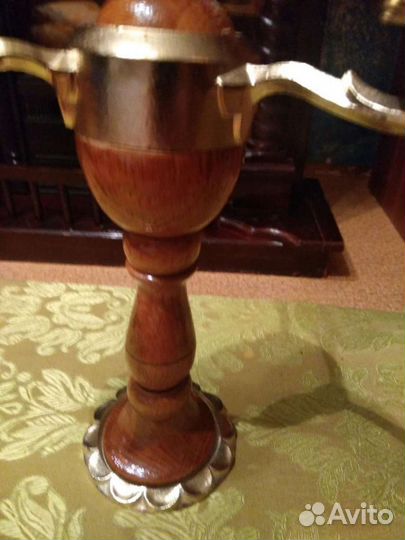 Старый подсвечник на три свечи Редкий