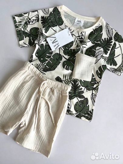 Костюм с шортами муслин zara Турция 92