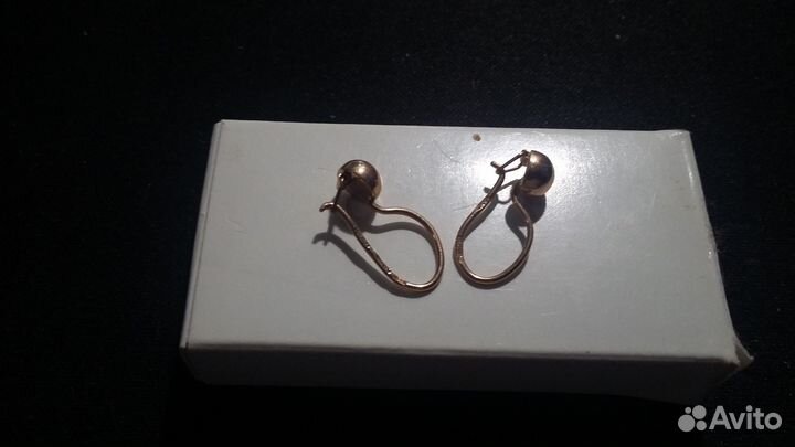 Золотые серьги СССР