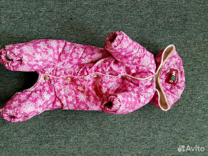 Зимний комбинезон для собак мелких пород