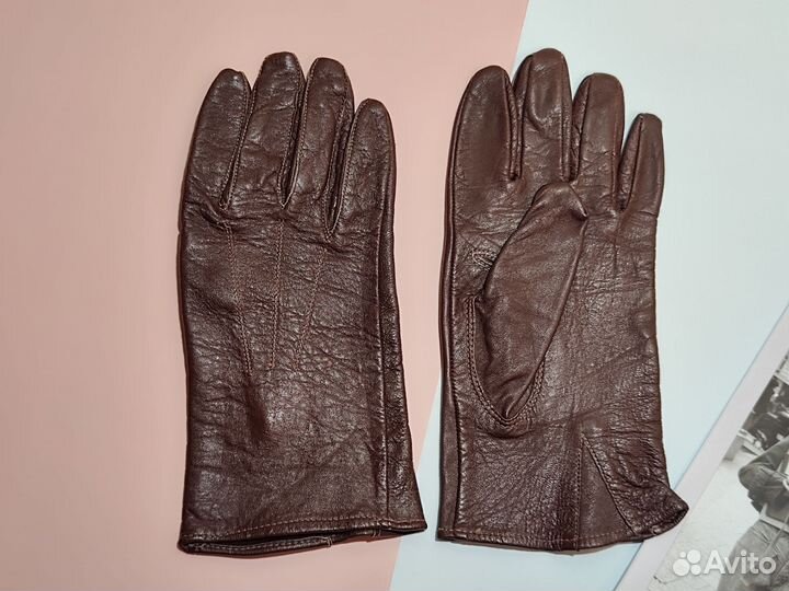 Перчатки женские мужские кожаные