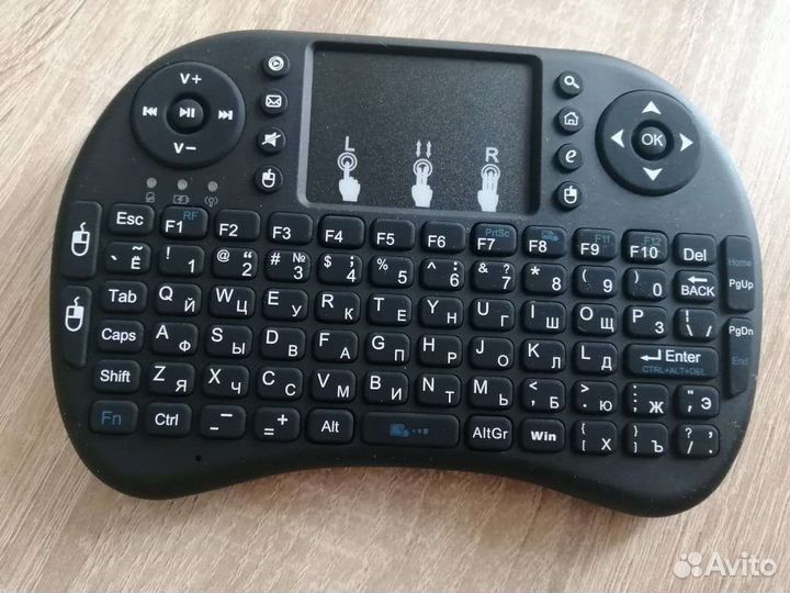 Мини Клавиатура с мышью беспроводная