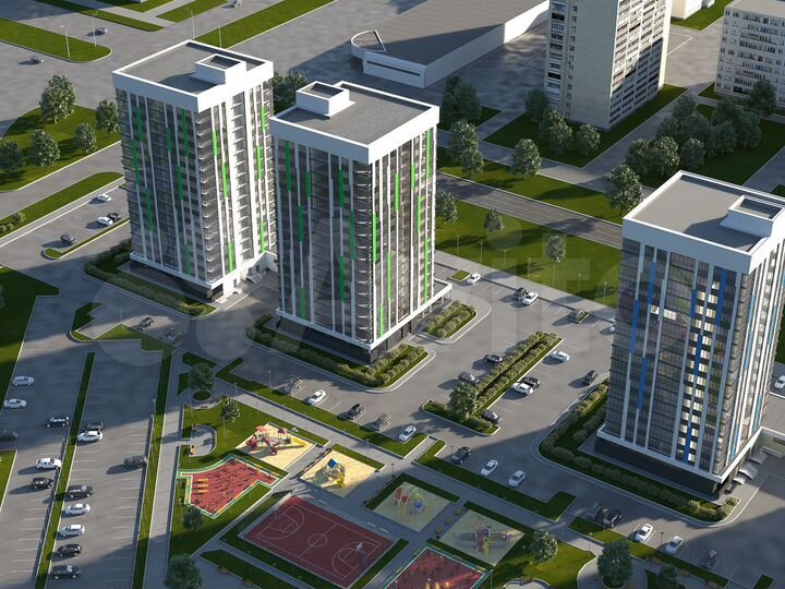 3-к. квартира, 79,4 м², 3/16 эт.