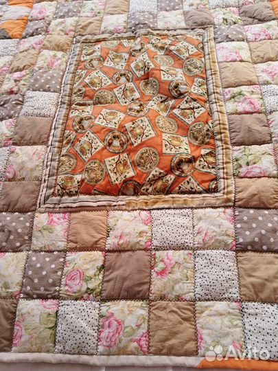 Лоскутное одеяло, покрывало 105*100см