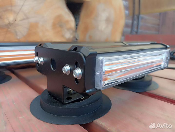 Маяк проблесковый жёлтый 12/24в