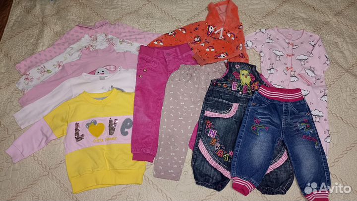 Вещи на весну пакетом для девочки 74 80