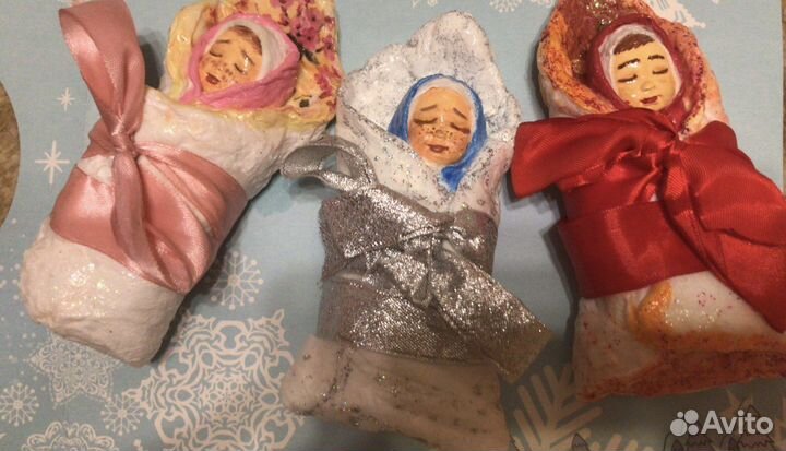 Ватная игрушка Малыш пеленашка
