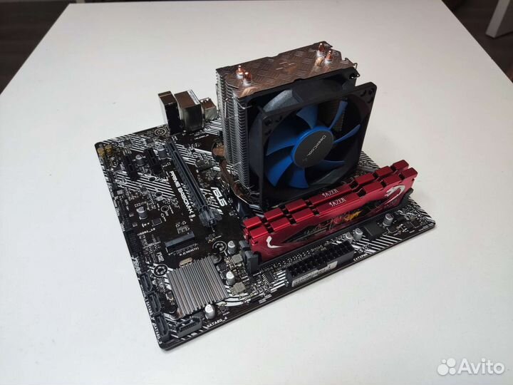 Комплект: Ryzen 5500, B450, 16Gb, кулер