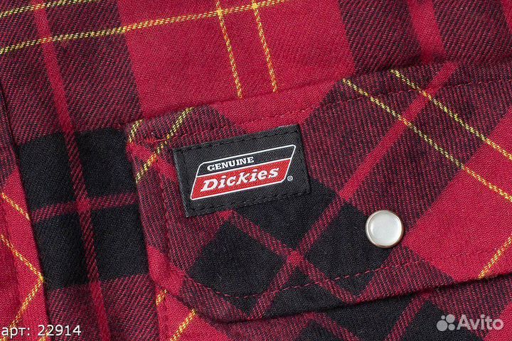 Рубашка Dickies red and white клетчатая красная