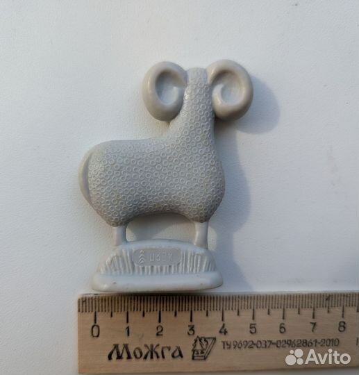 Игрушка Барашек, колкий пластик, клеймо