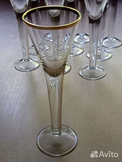 Фужеры рюмки Богемия СССР