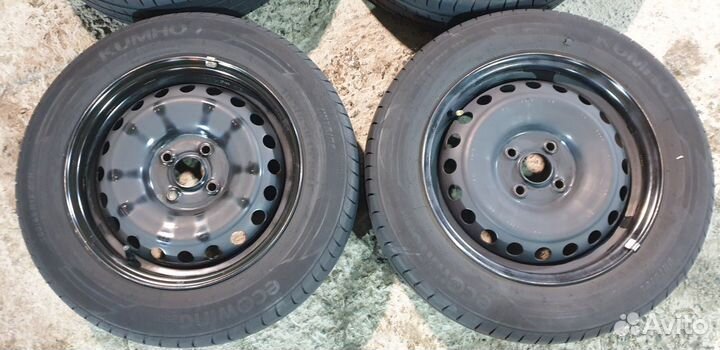 Колеса летние Hyundai Solari / Rio R15 4x100 Kumho