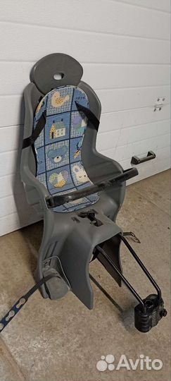 Детское кресло для велосипеда на раму