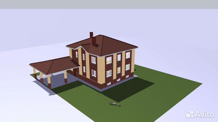 Проектирование дома, 3D модель