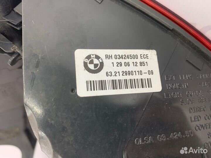 Фонарь задний правый Bmw X1 X20D E84 (Е84) N47D20
