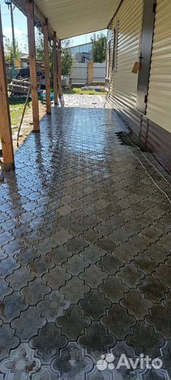 Укладка тротуарной плитки брусчатки