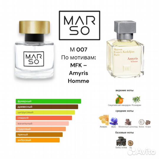 Maison francis kurkdjian amyris homme 30 мл