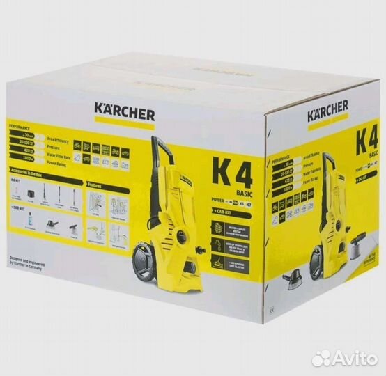 Мойка высокого давления karcher k4 basic car+kit