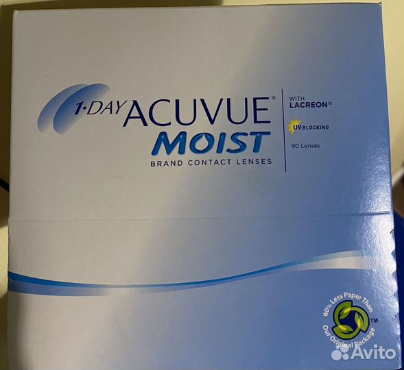 Линзы контактные Acuvue moist 1 day