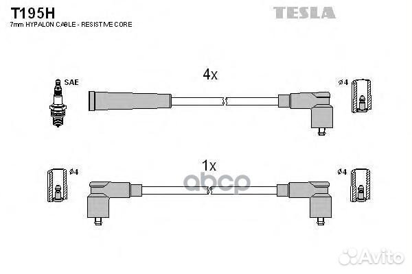Провода высоковольтные компл. Skoda tesla T195H