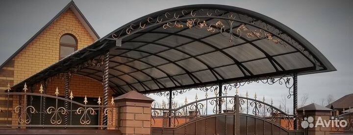 Автомобильный навес/откатные ворота