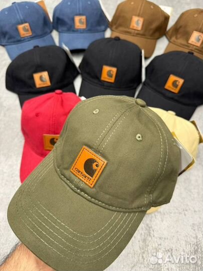 Бейсболка Carhartt, кожаная этикетка