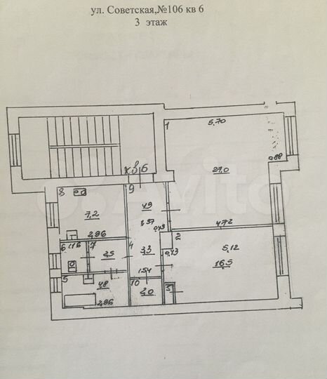 Квартира-студия, 71 м², 3/4 эт.