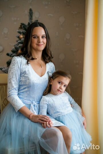 Платья мама 44 и дочка 3 г family look