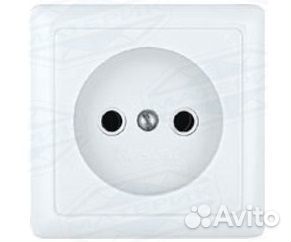 Розетка Wessen с рамкой белая артрс16-151-18