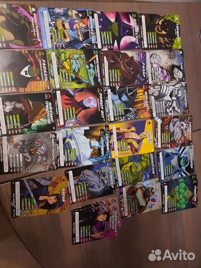 Карточки черепашки ниндзя боевая четверка