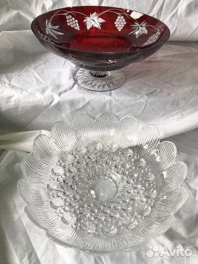 Цветное стекло СССР, цветной хрусталь