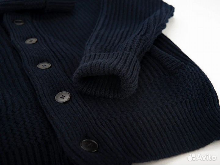 Кардиган синий мужской