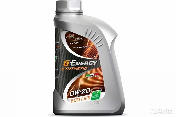 Масло G-Energy Synthetic Eco Life 0W-20 1л