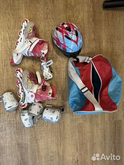 Детские ролики и защита