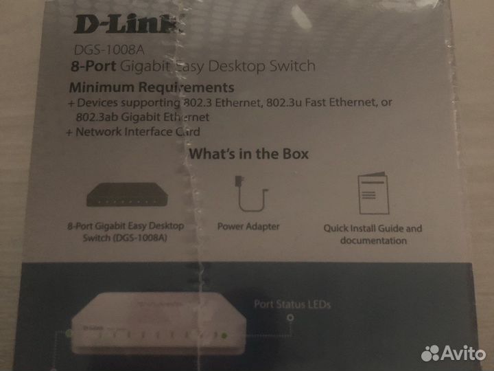 Роутер d-link dgs-1008A