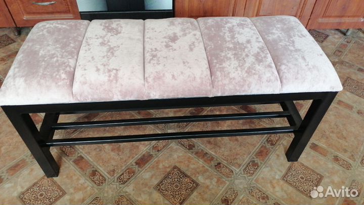 Банкетка в прихожую с полкой для обуви